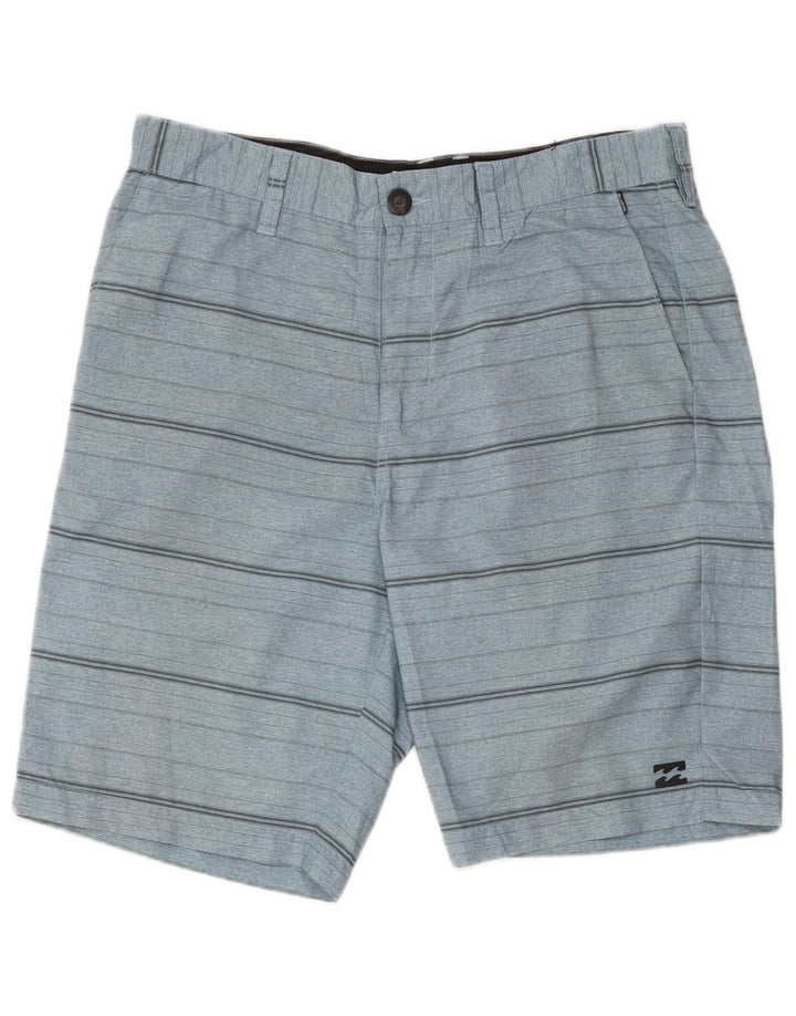 Billabong Herre Chino Shorts W33 Mellemblå stribet polyester