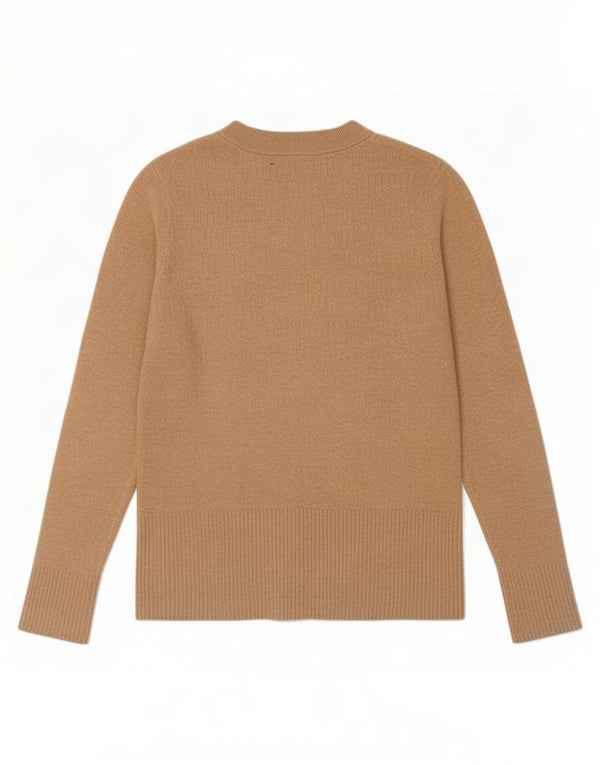 Marks & Spencer Dame sweater med rund hals DK 12 Medium Beige Viscose