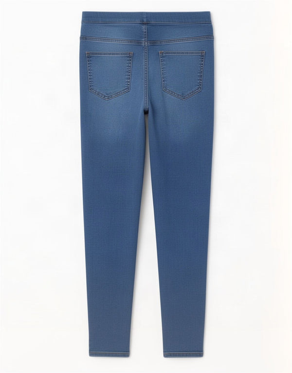 Marks & Spencer Dame Jegging Jeans UK 10 Small W28 L28 Marineblå Bomuld