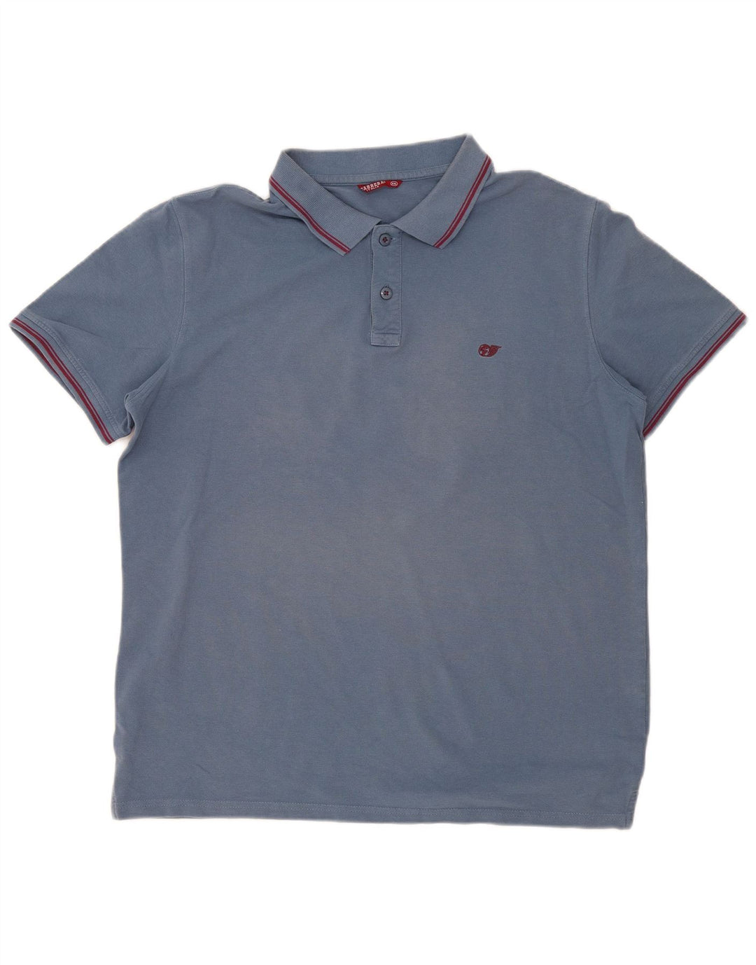 Carrera herre poloshirt 2XL blå stribet bomuld