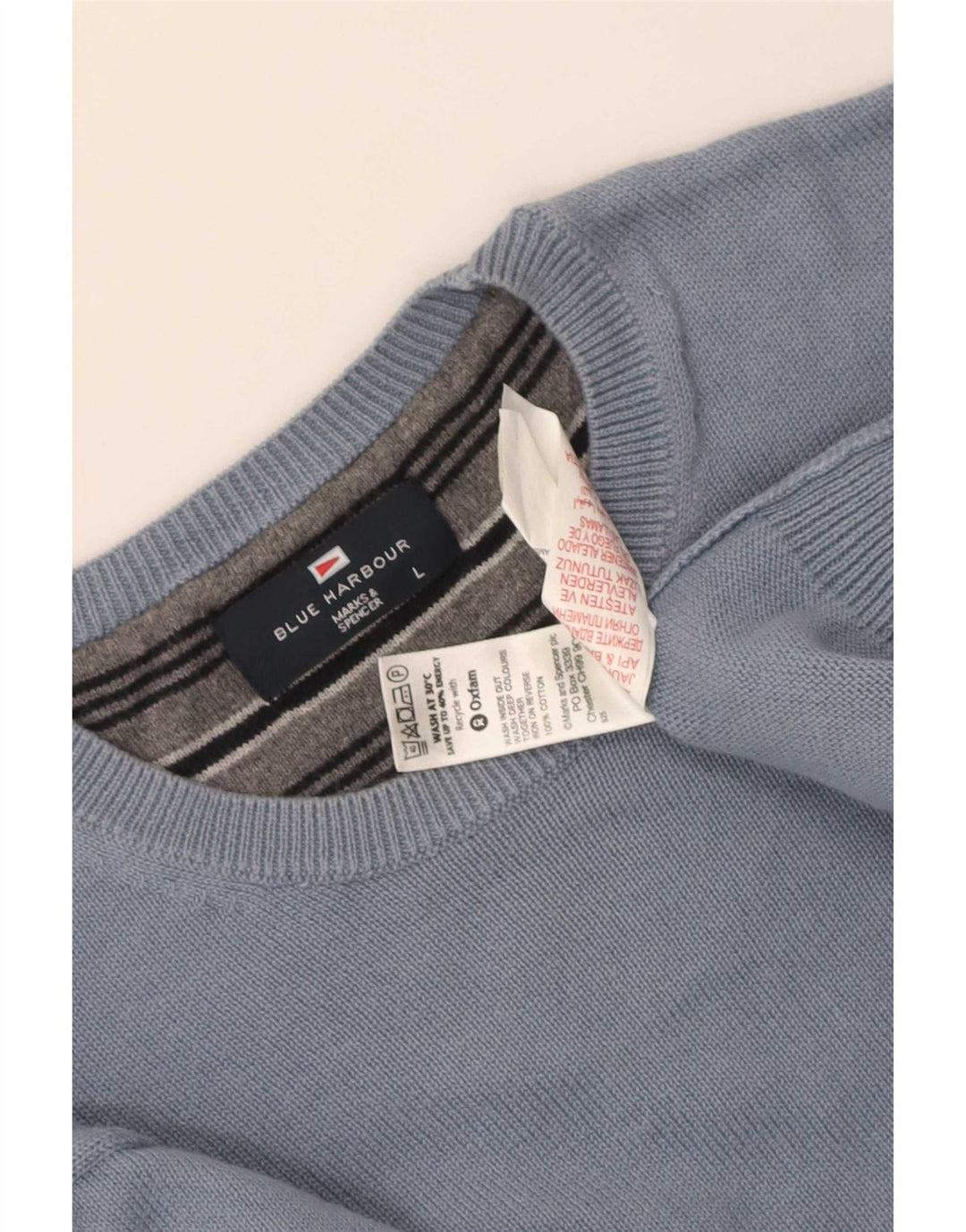Marks & Spencer Herre Blue Harbor Jumper Sweater med rund hals Stor bomuld