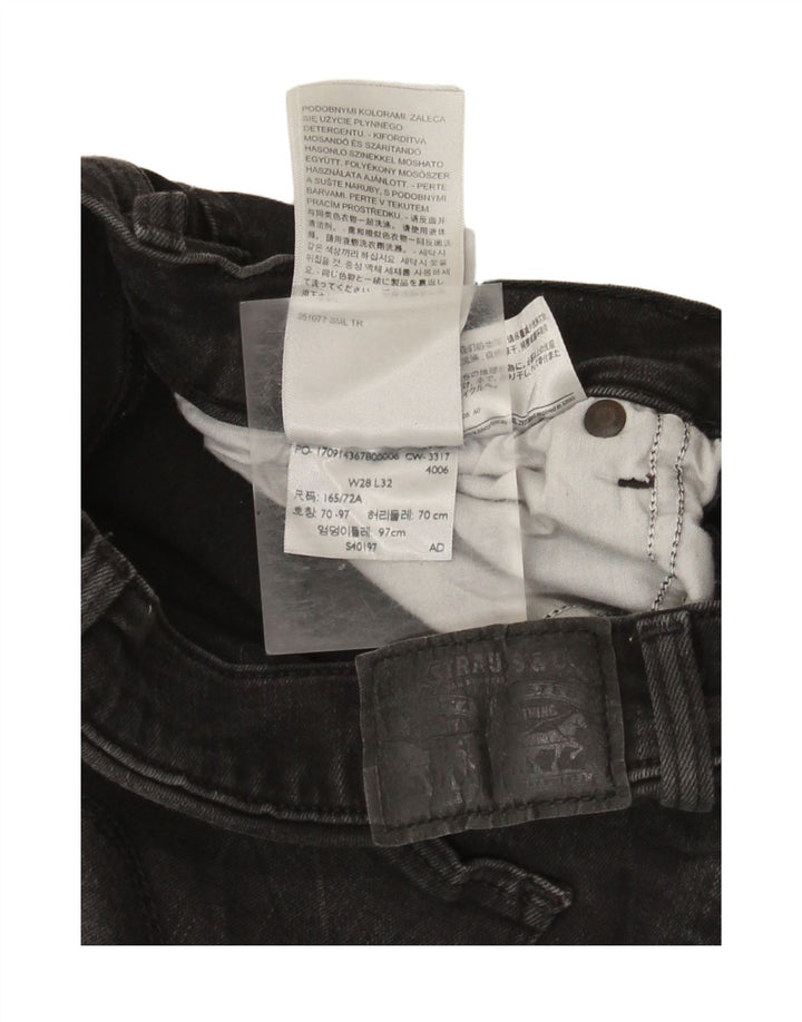 Levi's skinny jeans til kvinder W28 L32 sort bomuld