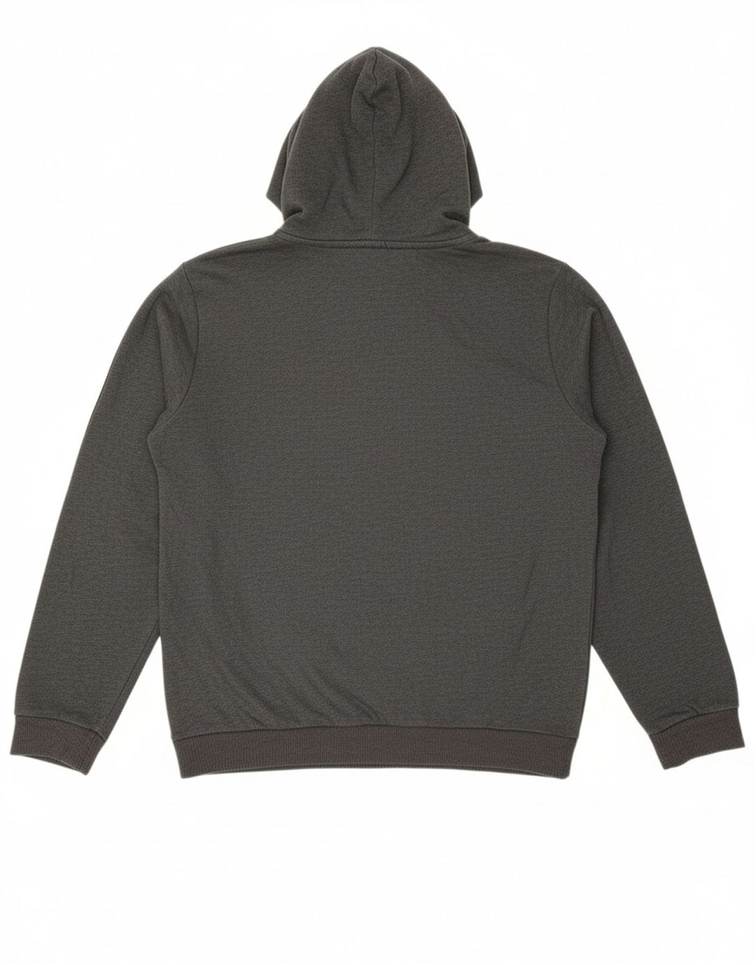 ADIDAS Mens Hoodie Jumper Medium Grey Cotton