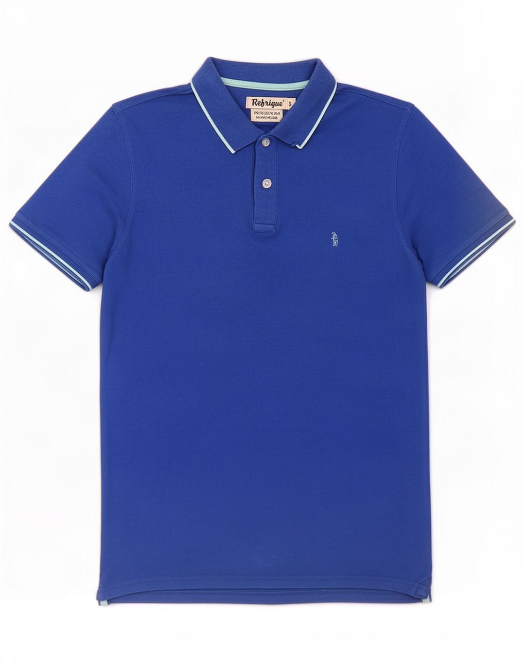 Refrigue herre poloshirt lille blå bomuld