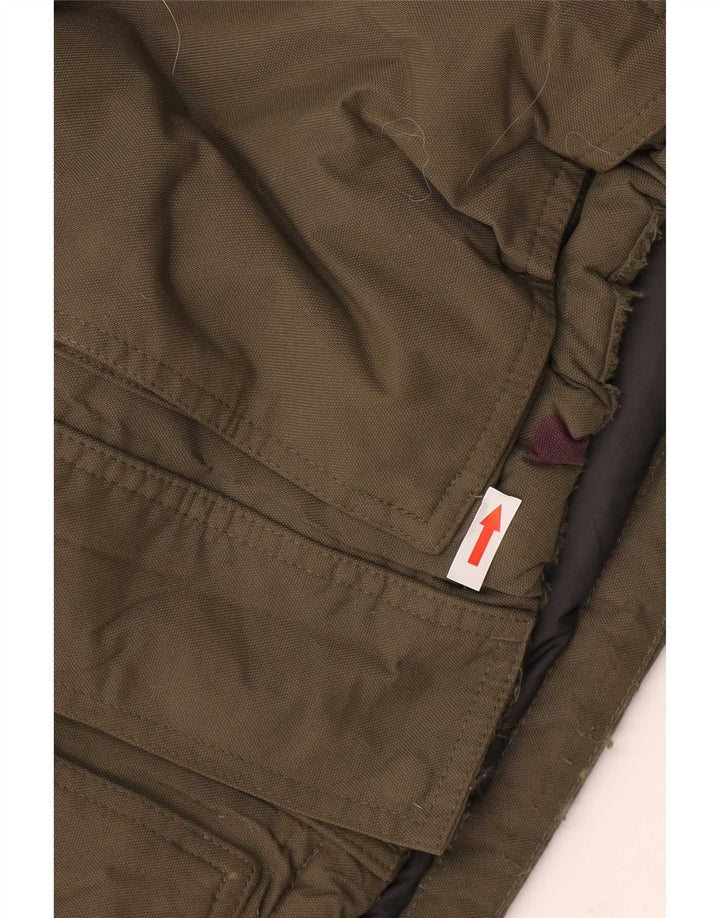 The North Face Herre Hooded Padded Jacket UK 38 Medium Khaki Nylon