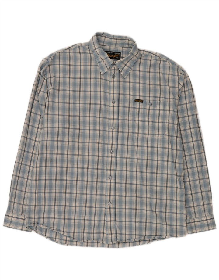 Wrangler herreskjorte XL blå ternet