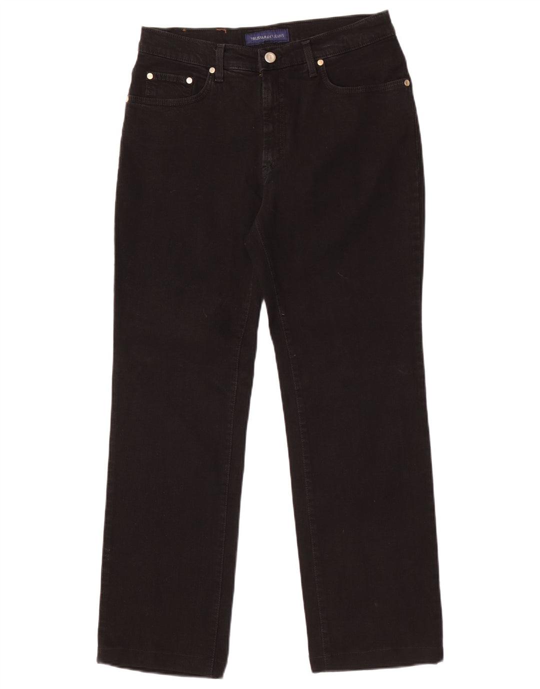 Trussardi Straight Jeans til mænd Størrelse 30 W30 L29 Sort Bomuld
