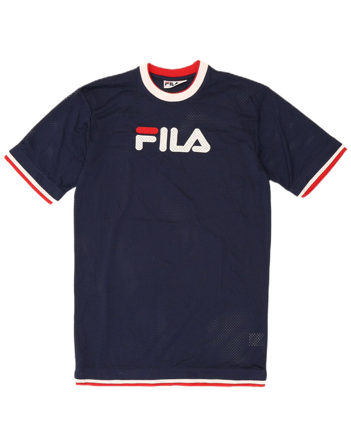 FILA Grafisk T-shirt til mænd, lille marineblå