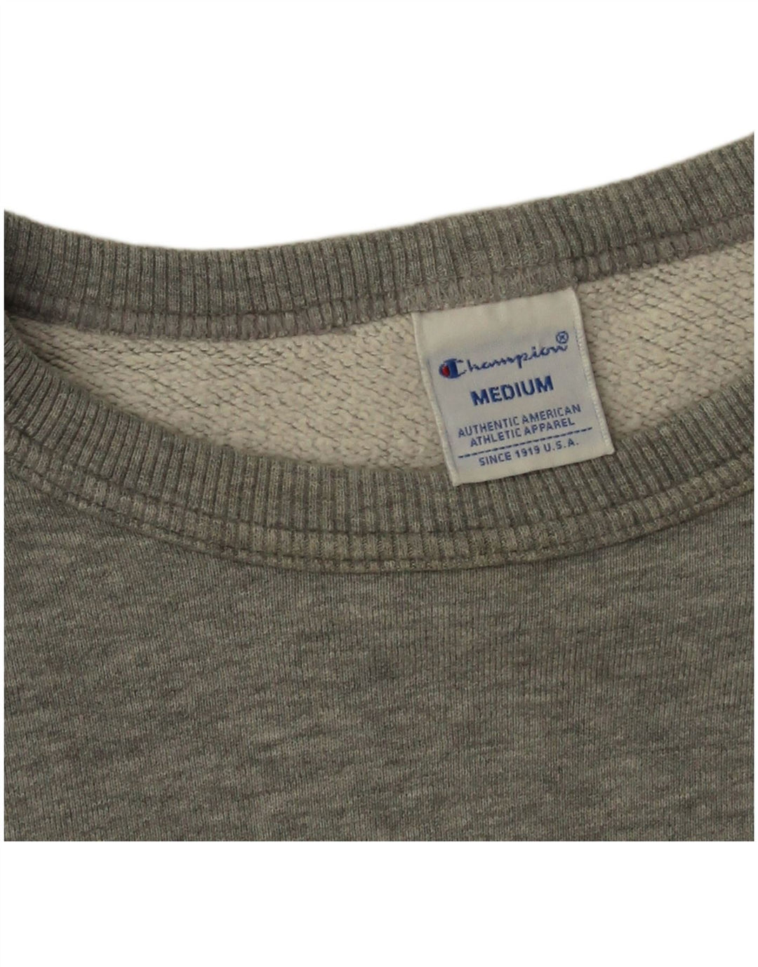 Champion Dame Sweatshirt Jumper UK 14 Medium Grey Flecked