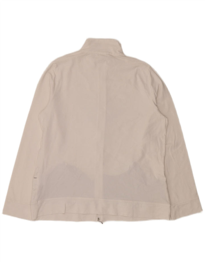 CHAMPION Dame Easy Fit Grafisk træningsdragt Topjakke UK 16 Large White