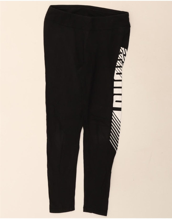 Puma Grafiske Leggings til kvinder UK 12 Medium Sort