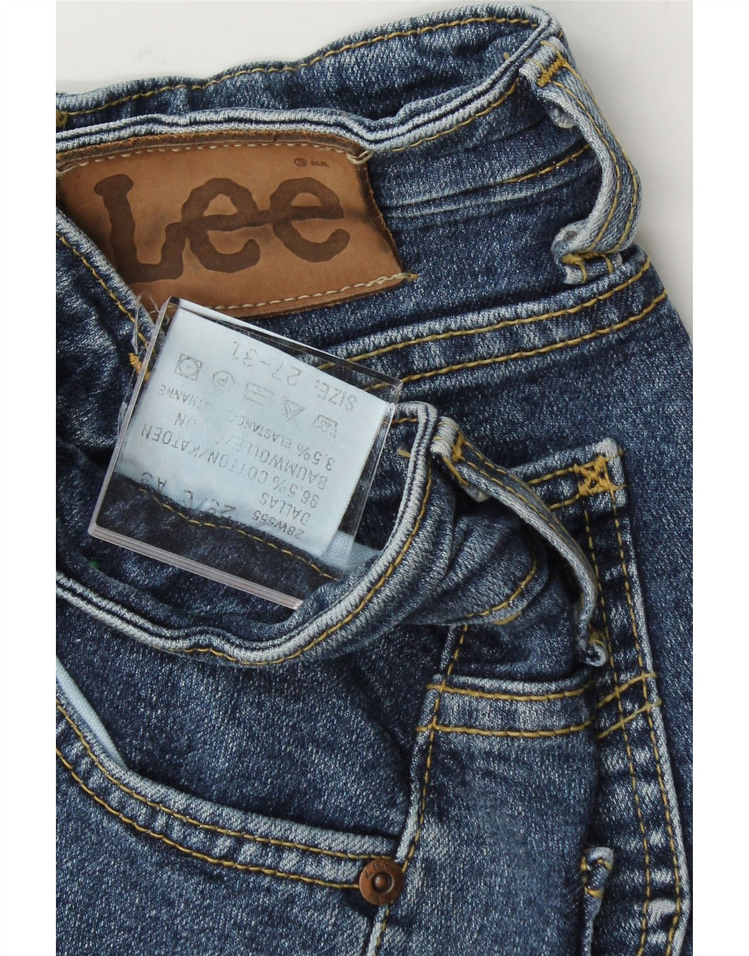 LEE Womens Dallas Slim Jeans W27 L31 Blue Cotton Vintage Lee and Second-Hand Lee from Messina Hembry 
