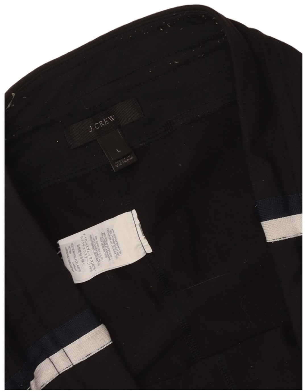 J. Crew Womens træningsdragt Bukser UK 16 Large Black Nylon
