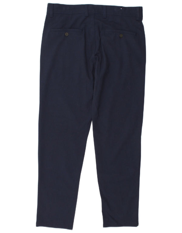 Zara Herre Slim Chino Bukser EU 40 Medium W31 L29 Marineblå Polyester