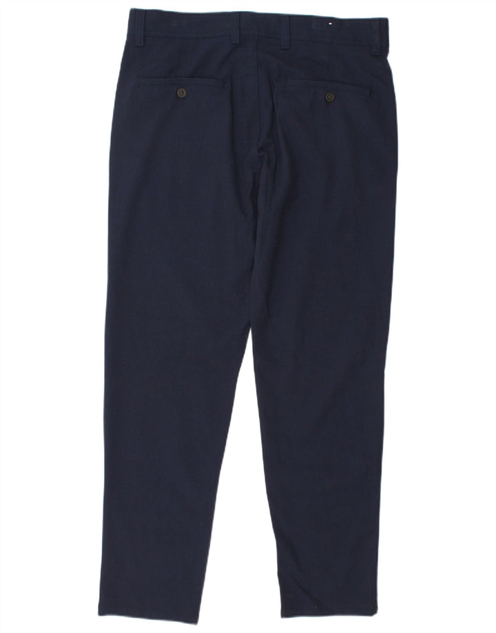 Zara Herre Slim Chino Bukser EU 40 Medium W31 L29 Marineblå Polyester