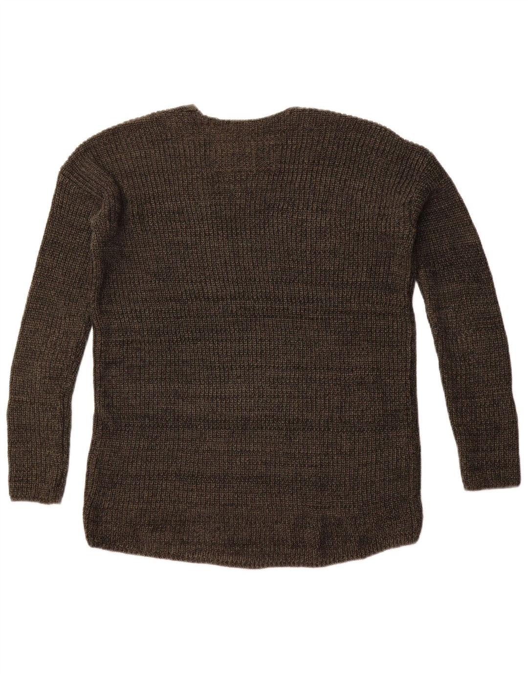 Superdry Dame Oversized V-hals sweater UK 6 XS Khaki Bomuld