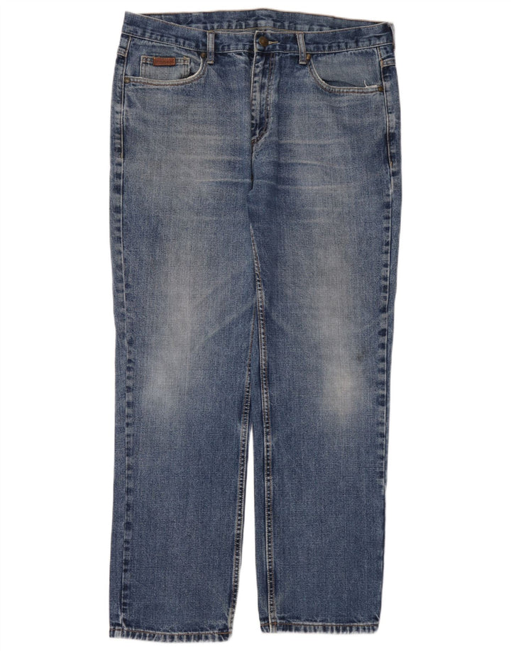 Farah Straight Jeans til mænd W38 L32 blå bomuld