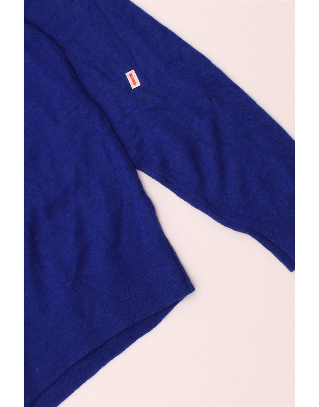 TOMMY HILFIGER Mens V-Neck Jumper Sweater Large Blue Lambswool Vintage Tommy Hilfiger and Second-Hand Tommy Hilfiger from Messina Hembry 