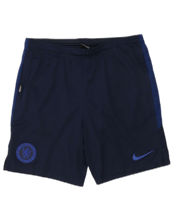 Nike Herre Chelsea FC Sportsshorts Medium Navyblå Polyester