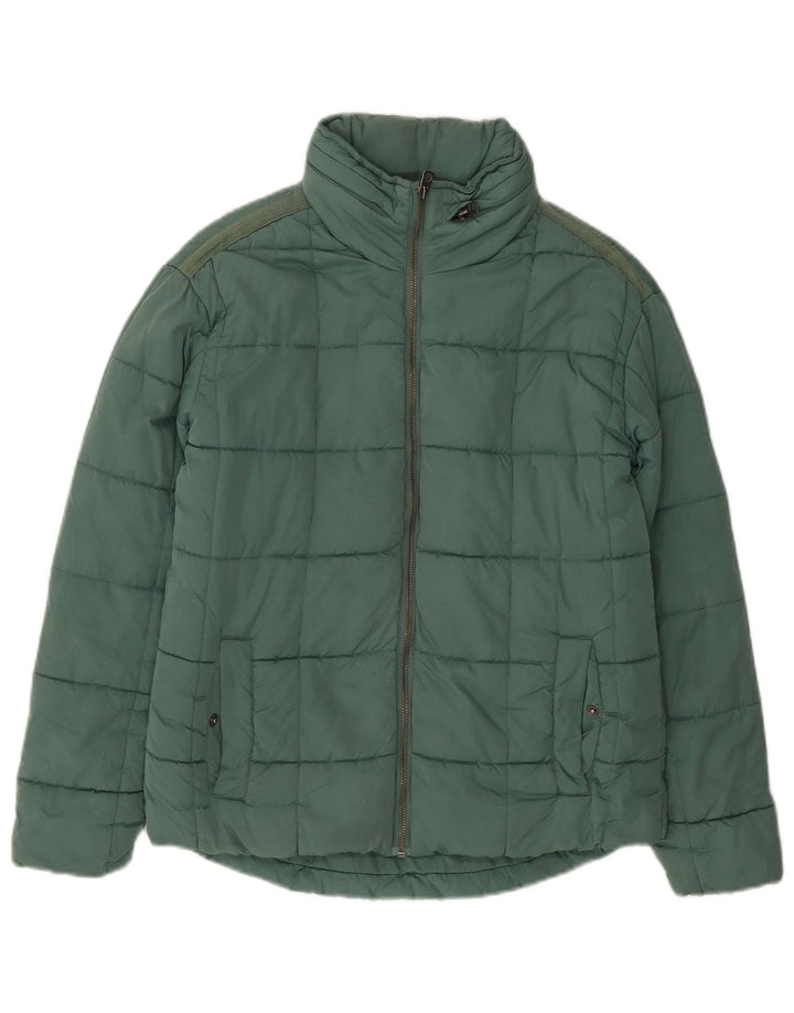 FAT FACE Dame Oversized polstret jakke UK 6 XS Grøn polyester