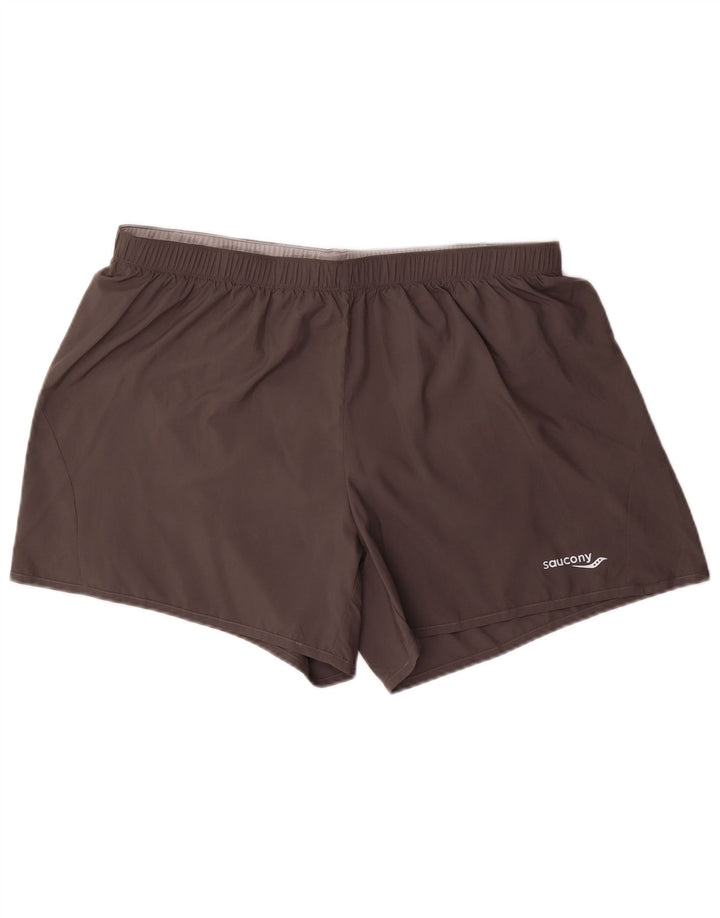 Saucony Herre Sportshorts XL Grå Polyester