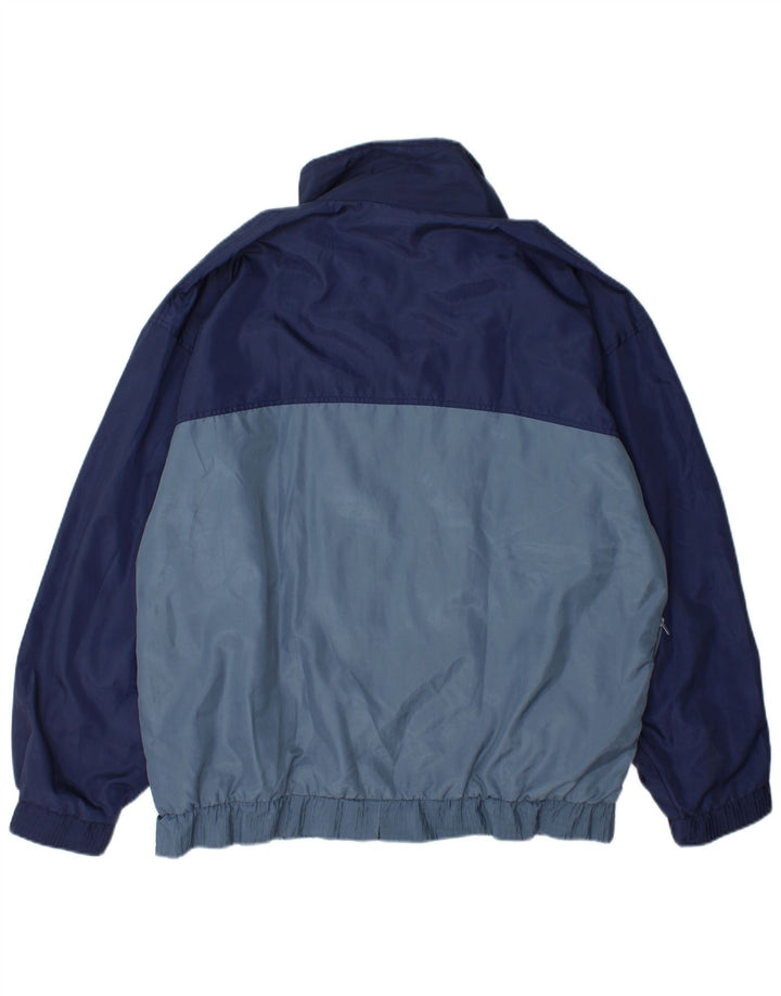 Aktiv træningsdragt til mænd Topjakke XL Marineblå Colourblock Polyester