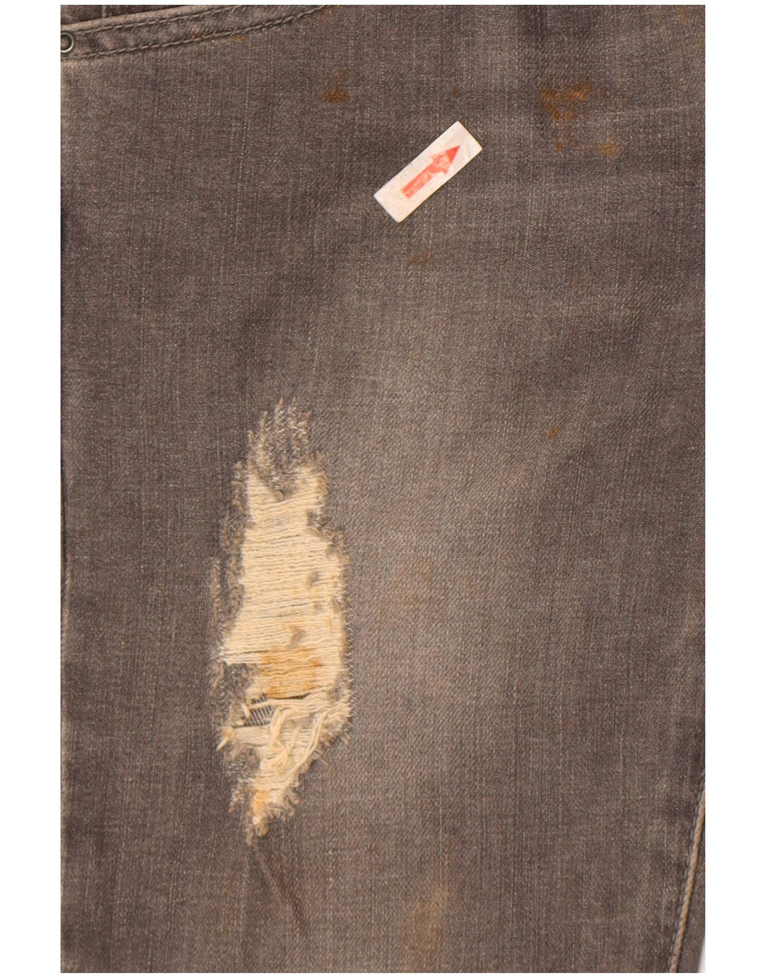 Zara Dame Distressed Slim Jeans EU 34 2XS W24 L32 Grå