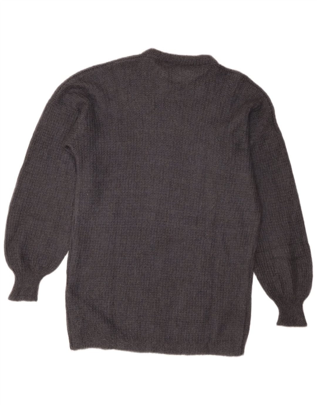 Vintage dame sweater med rund hals DK 16 stor grå