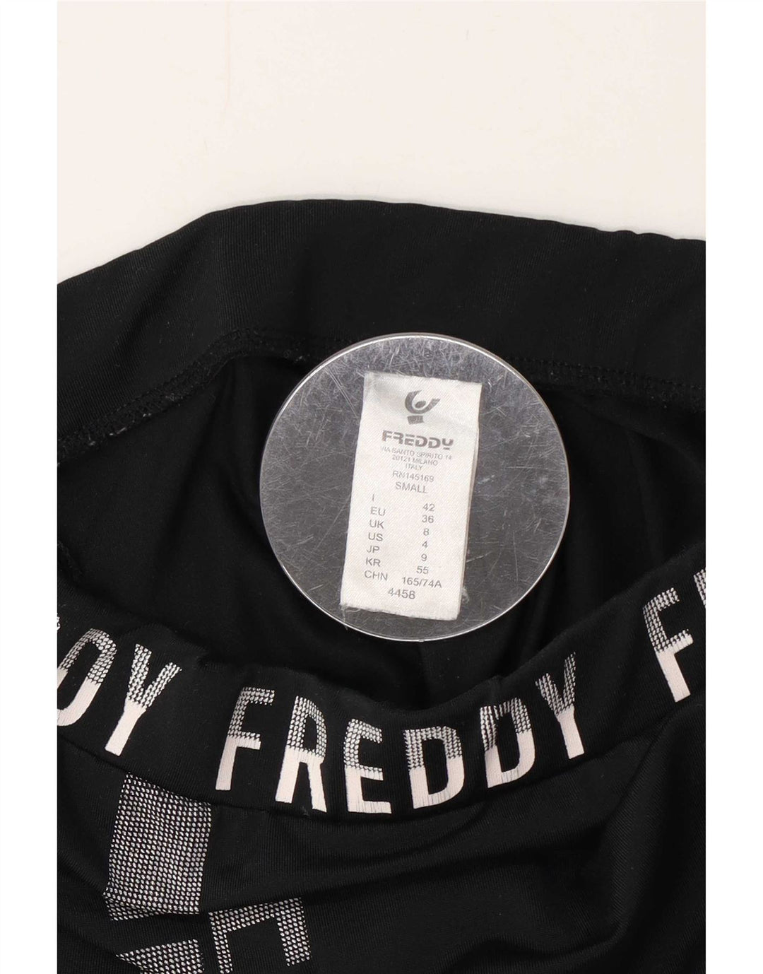 Freddy Womens Grafiske Leggings UK 8 Small Black Polyester