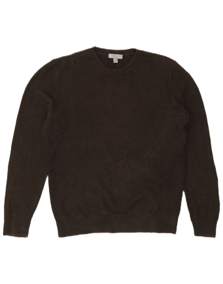 Cos Herre sweater med rund hals, medium Khaki Bomuld
