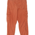 Marks & Spencer Dame Crop Cargo Bukser UK 14 Large W32 L26 Orange