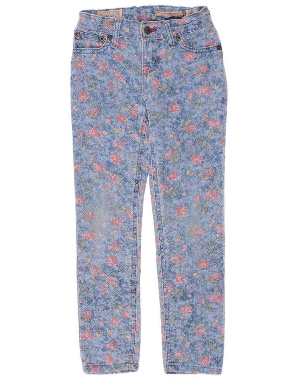 Polo Ralph Lauren piger BOWERY skinny jeans 5-6 år blå blomster bomuld