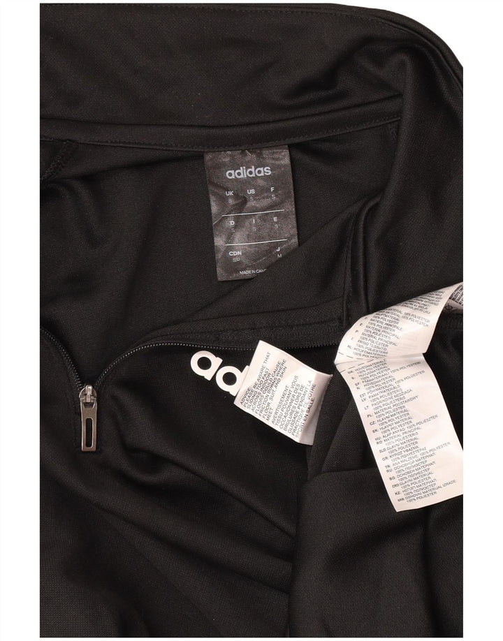 Adidas Herre Climalite Pullover med lynlås-hals Træningsdragt Top Lille sort polyester