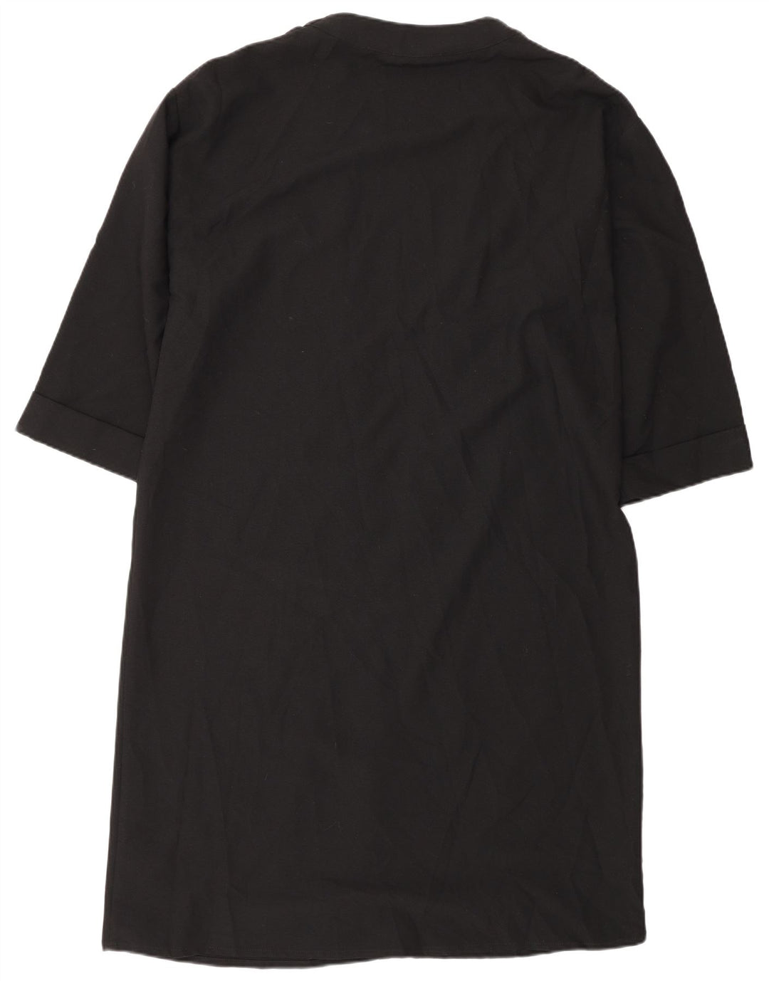 Topshop Dame 3/4-ærmet Robe Dress UK 14 Large Black Polyester