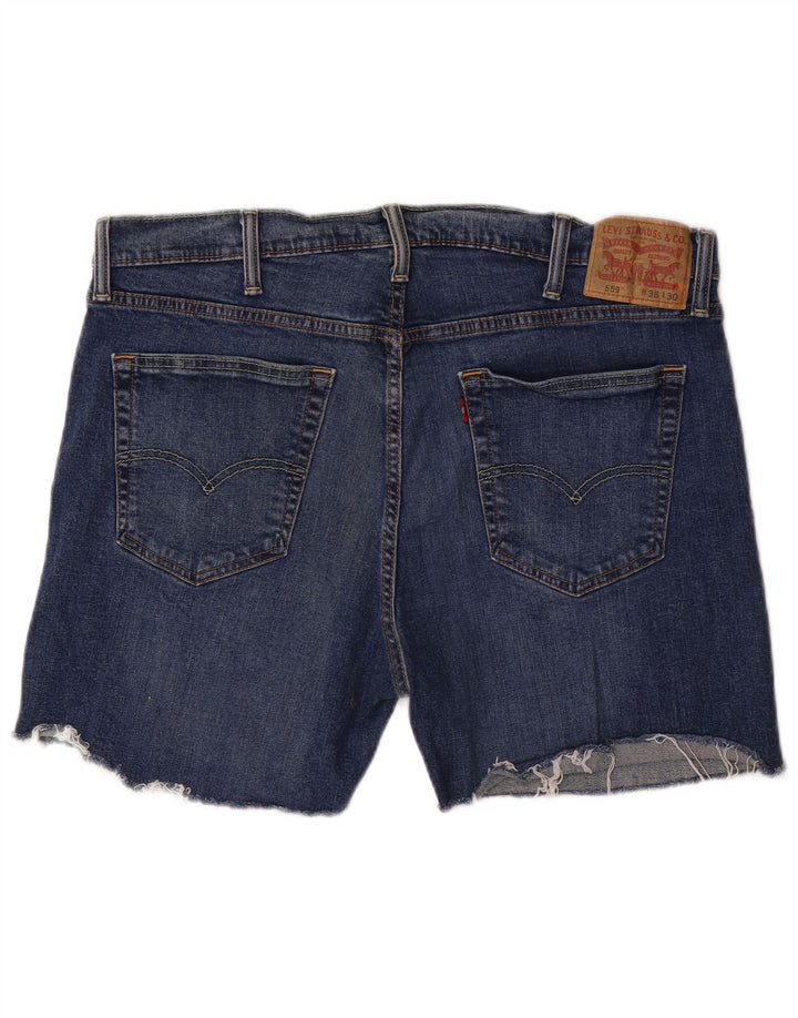 LEVI'S Herre 559 Denim Shorts W38 XL Blå Bomuld