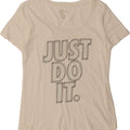NIKE Womens Graphic T-Shirt Top UK 10 Small White Vintage Nike and Second-Hand Nike from Messina Hembry 