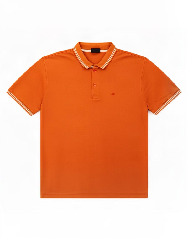 Champion herre poloshirt Medium orange stribet