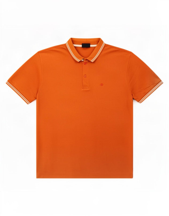 Champion herre poloshirt Medium orange stribet