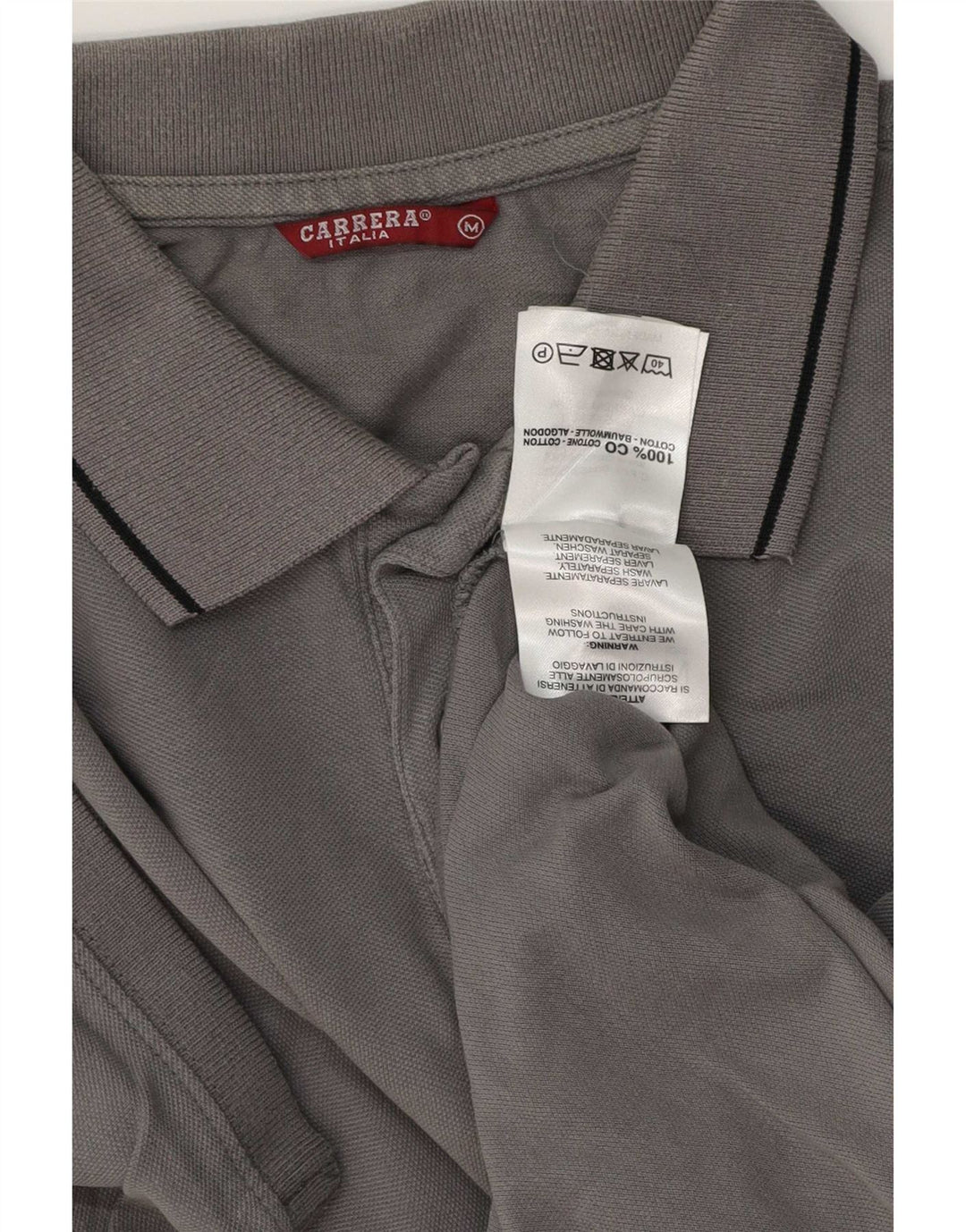 Carrera Herre Regular Fit Polo Shirt Medium Grey Bomuld
