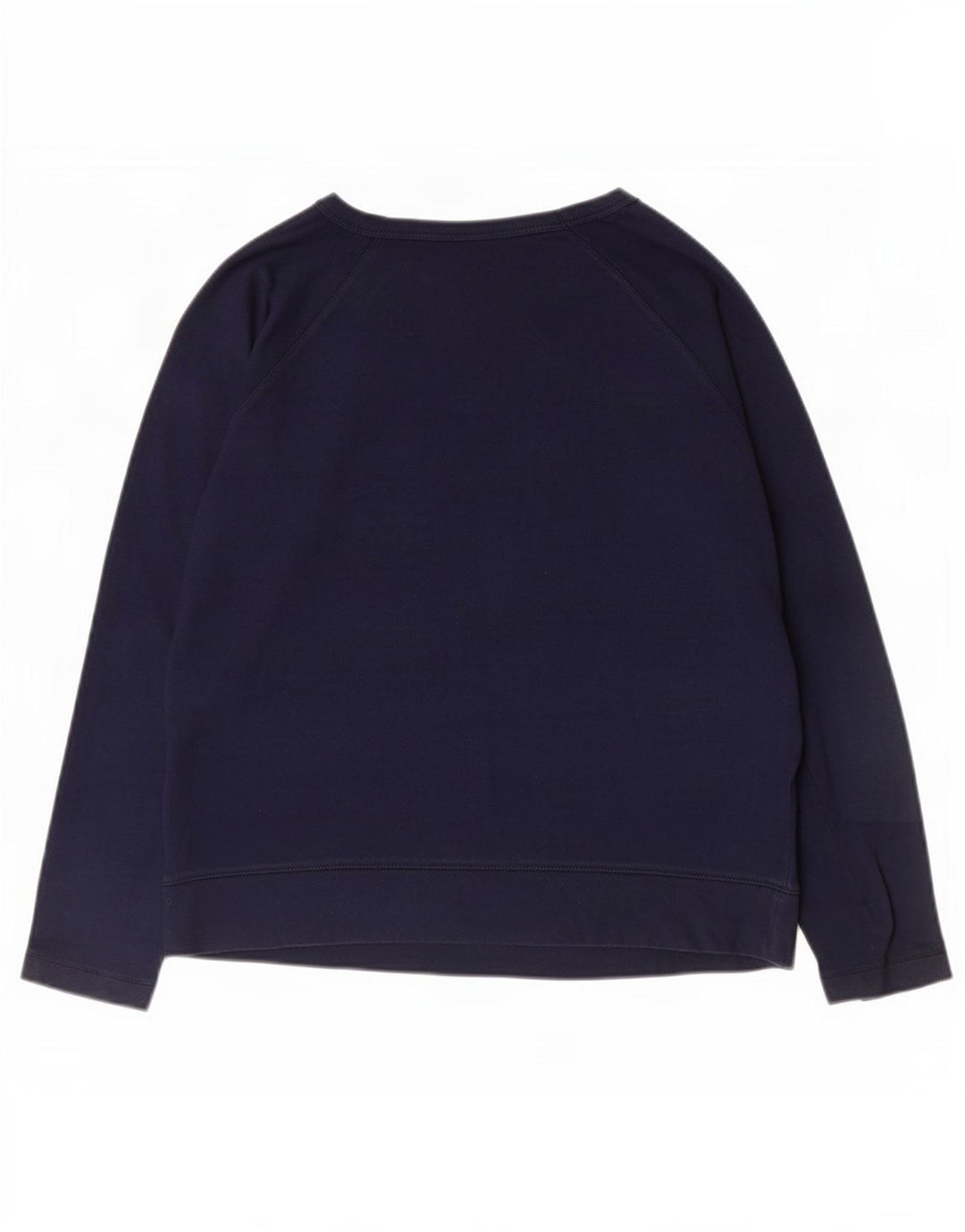 Gap Dame Sweatshirt Jumper UK 12 Medium Navyblå Bomuld