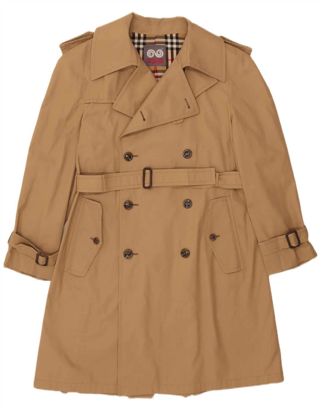 Sangiorgio Herre Trench Coat IT 54 2XL Beige Polyester