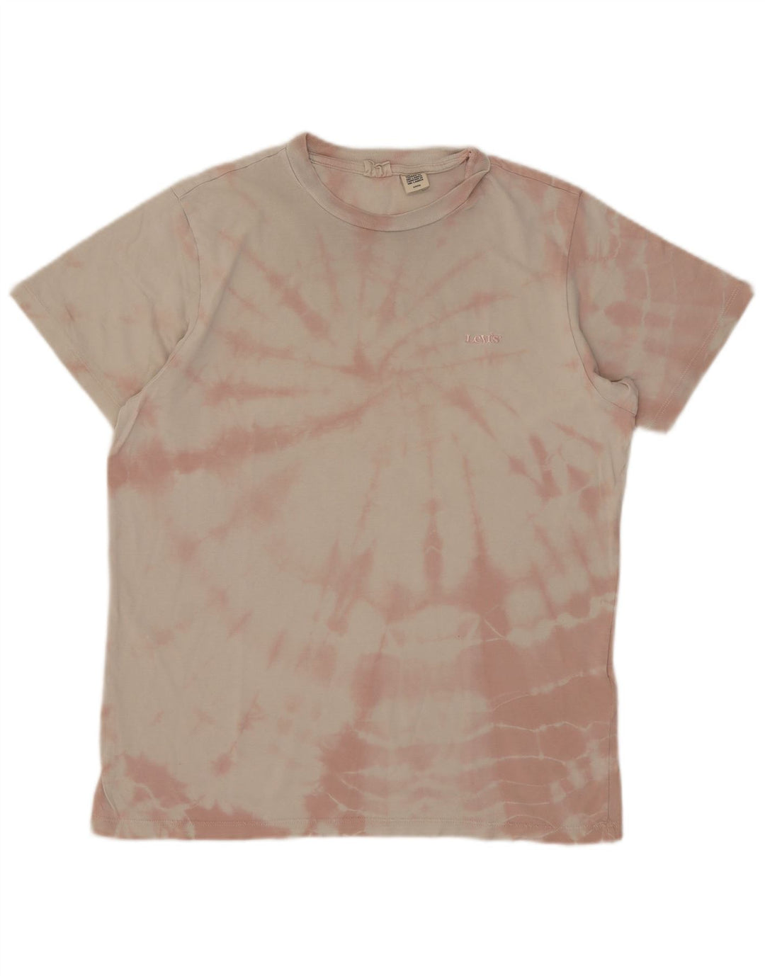 Levi's Herre T-shirt Top Lille Pink Tie Dye Bomuld