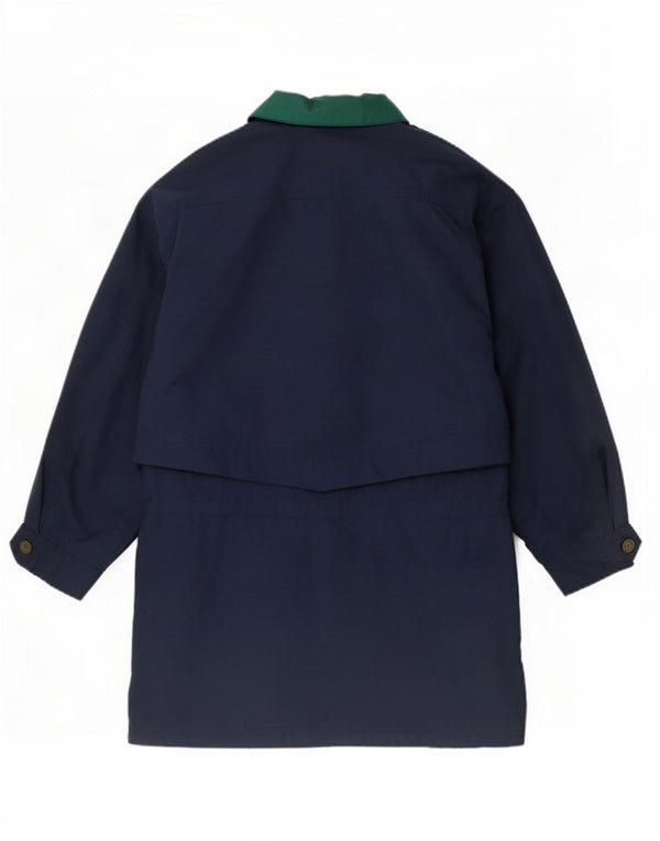 St. Bernard Dame Oversized Regnfrakke UK 10 Small Navy Blue Polyester