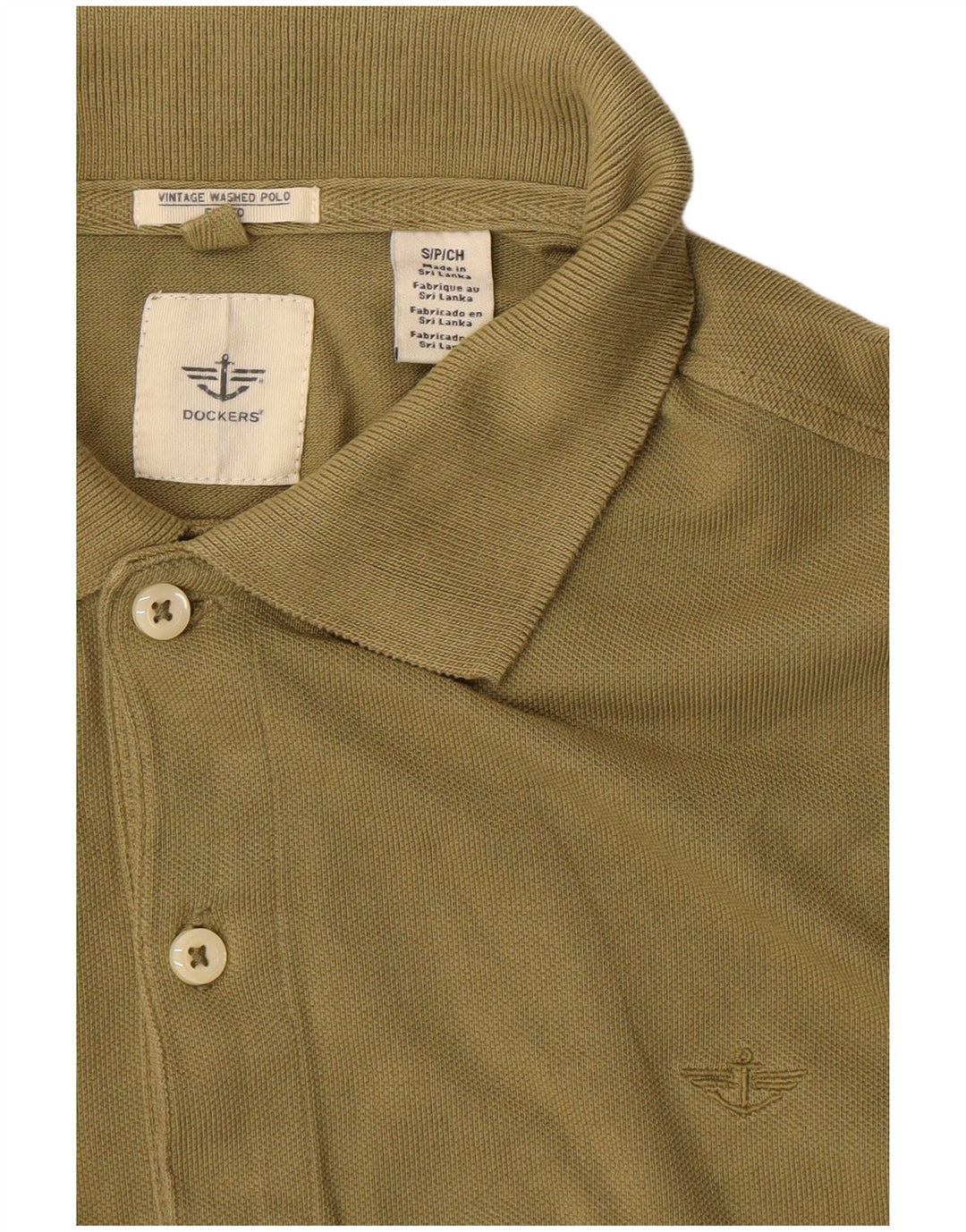 DOCKERS Polo skjorte til mænd Small Khaki