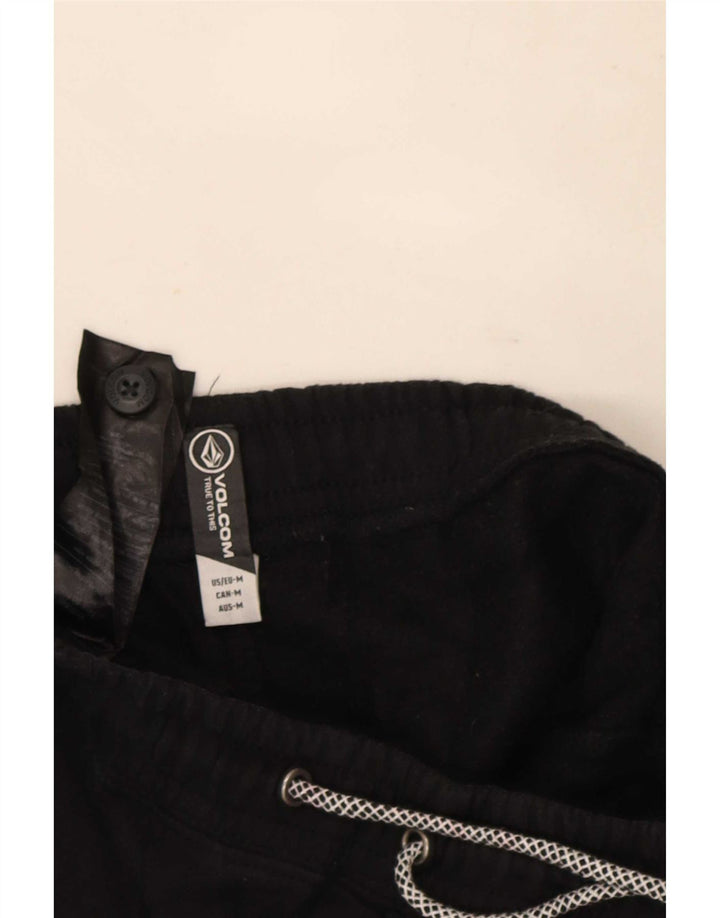 Volcom Mens Tracksuit Trousers Joggers Medium  Black Cotton