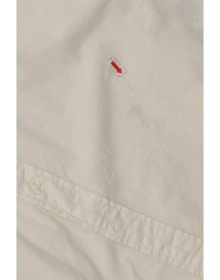 J. CREW Mens Flex Slim Fit Shirt Medium White Cotton Vintage J. Crew and Second-Hand J. Crew from Messina Hembry 