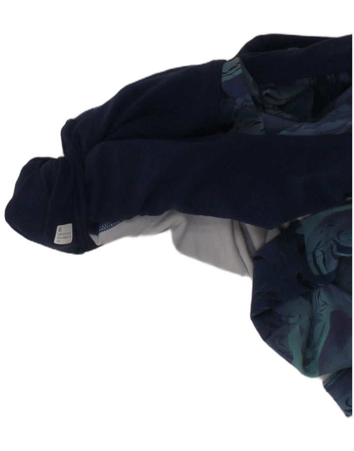 Lululemon Dame Sport BH Top US 6 Medium Blue Floral