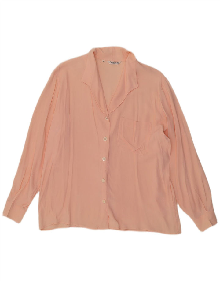 Antonelli Dame Skjorte Bluse IT 48 XL Pink Acetate