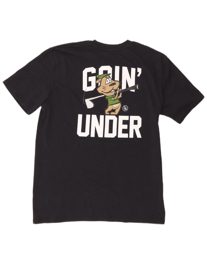 Adidas Herre Grafisk T-Shirt Top Stor Sort