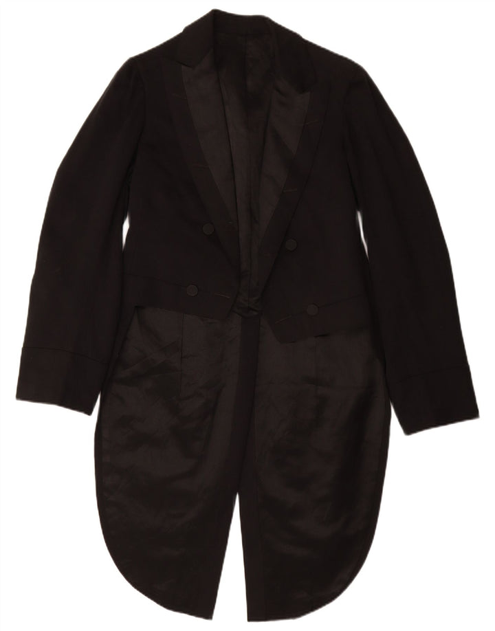 Vintage mænds tailcoat Blazer Jacket UK 34 XS Sort